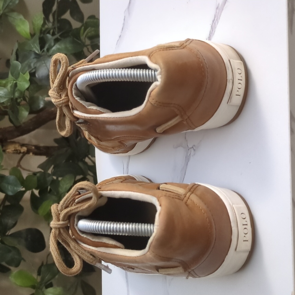 Men's Tan Leather Casual Shoes - Picture 5 of 11